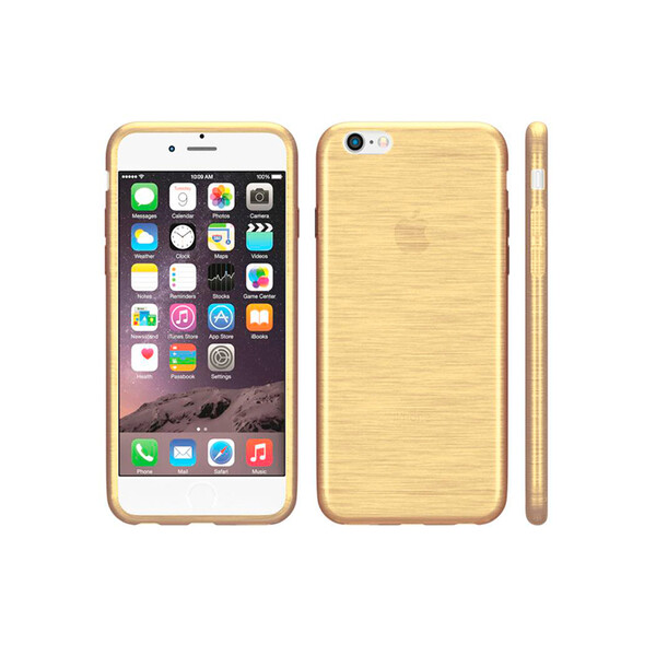 Silikon-Case iPhone im Blurred-Design Gold 6 Plus, 6s Plus