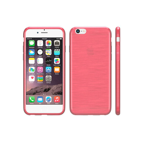 Silikon-Case iPhone im Blurred-Design Rot 7, 8, SE 2020