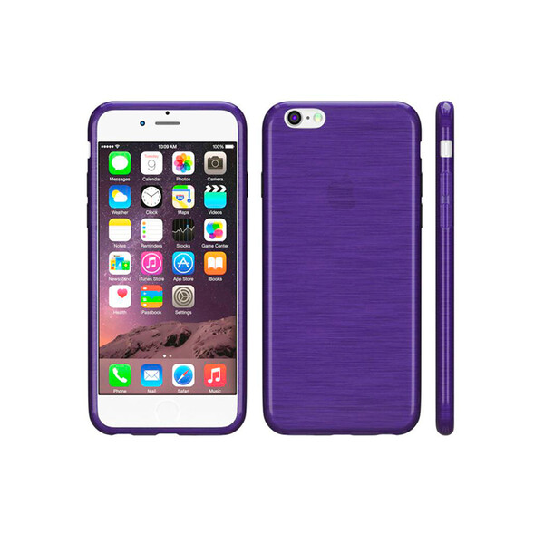 Silikon-Case iPhone im Blurred-Design Violett 7 Plus, 8 Plus