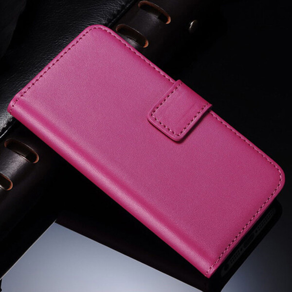 Echtledercase für Samsung Galaxy Modelle S5 Pink