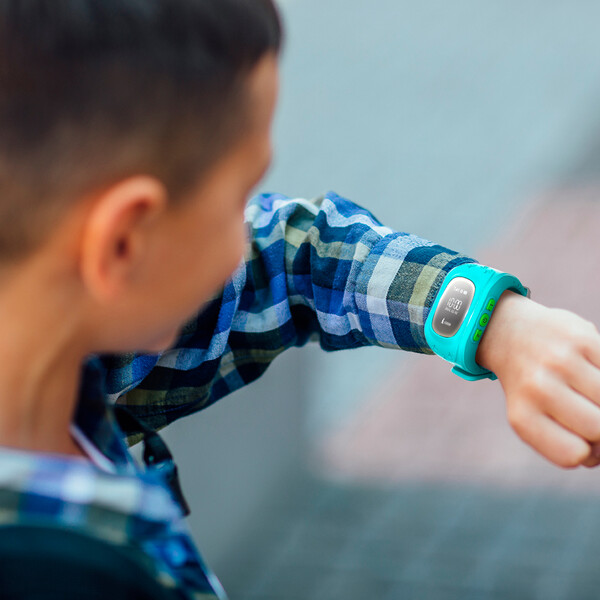 Q50 GPS Kinder Smartwatch mit SOS-Knopf Blau