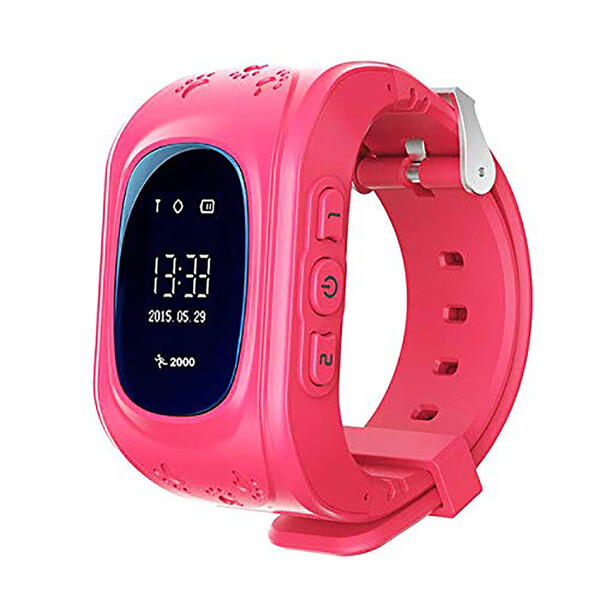 Q50 GPS Kinder Smartwatch mit SOS-Knopf Pink