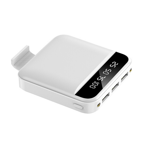 Mini Powerbank mit 20.000mAh Klein und Flach mit USB 3.0 Weiß