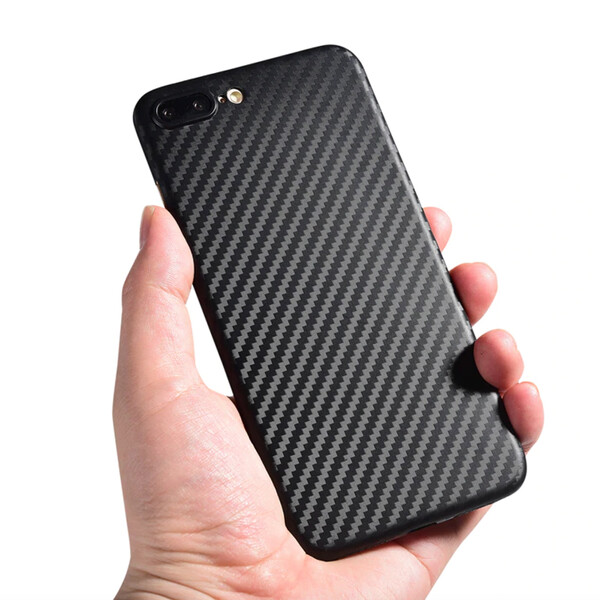 Handyhülle im Carbon Look iPhone Schwarz 6 Plus/6s Plus