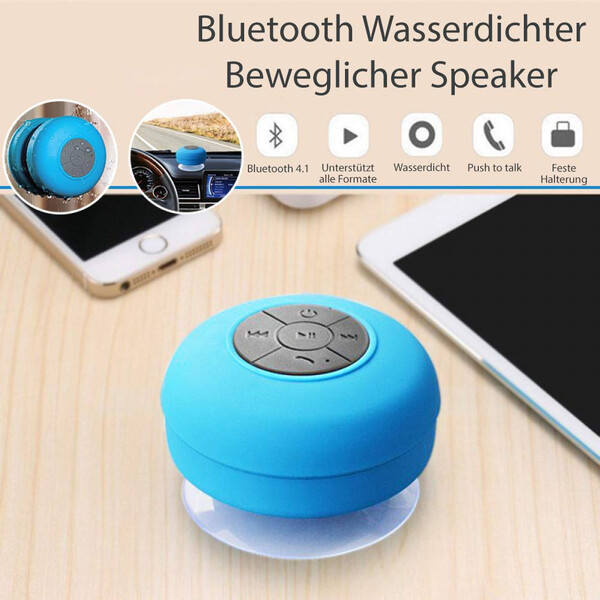 Wasserfester Bluetooth Lautsprecher Blau
