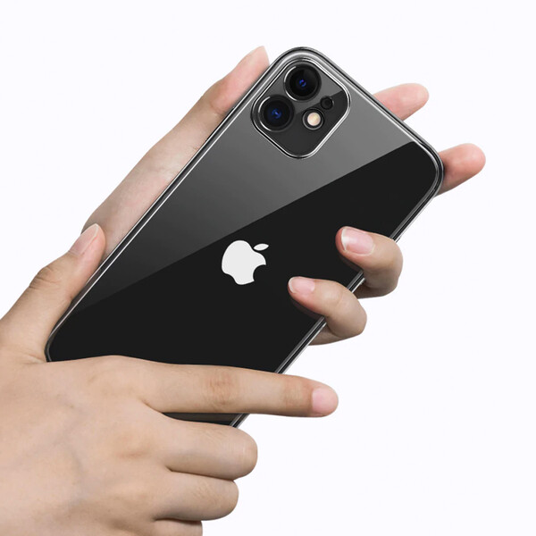Transparente Hülle für iPhone Modelle Schwarz iPhone X