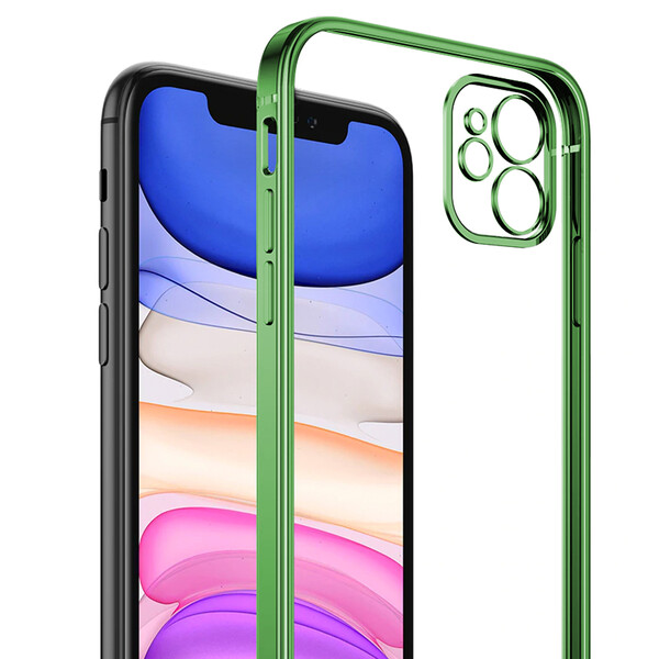 Transparente Hülle für iPhone Modelle Hellgrün iPhone X