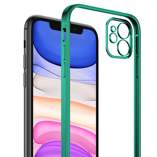 Transparente Hülle für iPhone Modelle Dunkelgrün iPhone 7, 8, SE(2020)