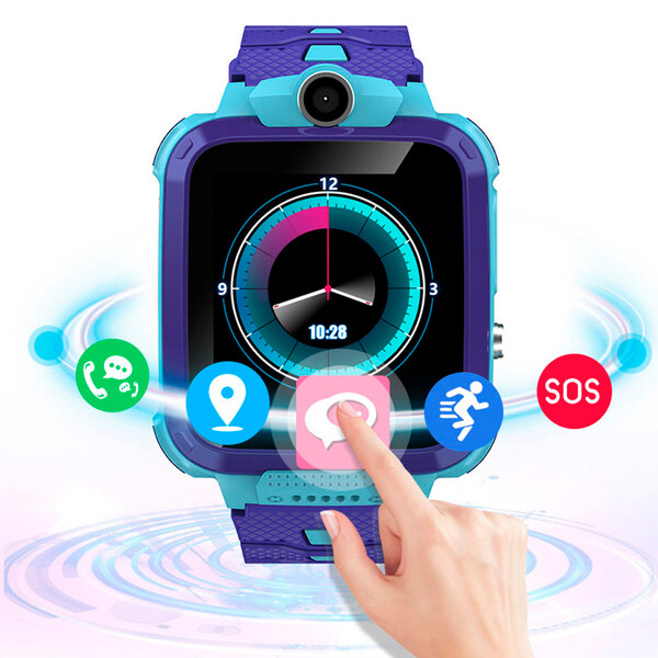 GPS Kinderuhr mit 4G und Videoanruf Blau