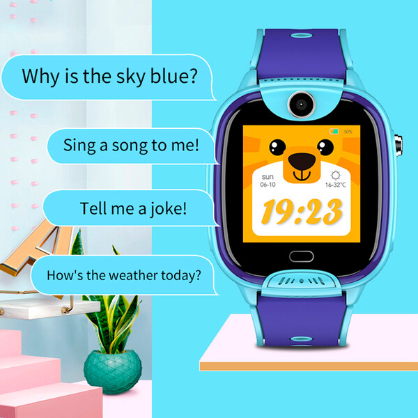 4G Kinder Smartwatch mit GPS und Videoanruf Pink